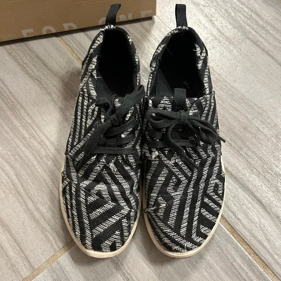 Toms Del Rey Sneaker Tribal Woven in Black - Picture 3 of 10